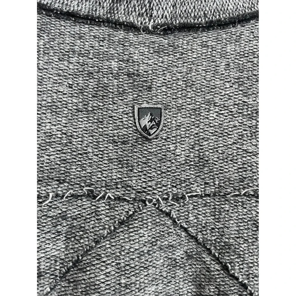 Kuhl Cardigan Sweater Womens Medium Gray Open Front Draped Knit Gorpcore